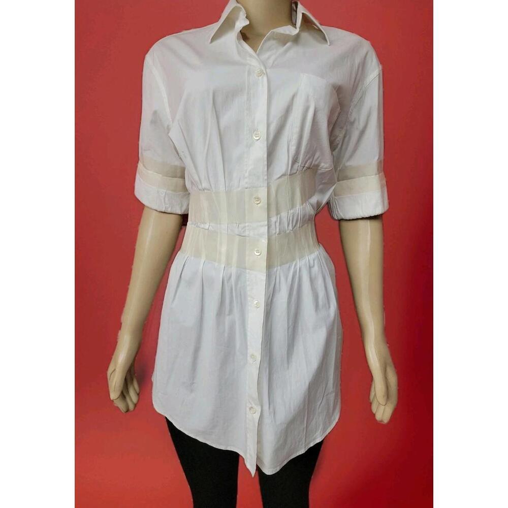 Maison Martin Margiela women's  44/8/M White Tape wrap rare collection #C7